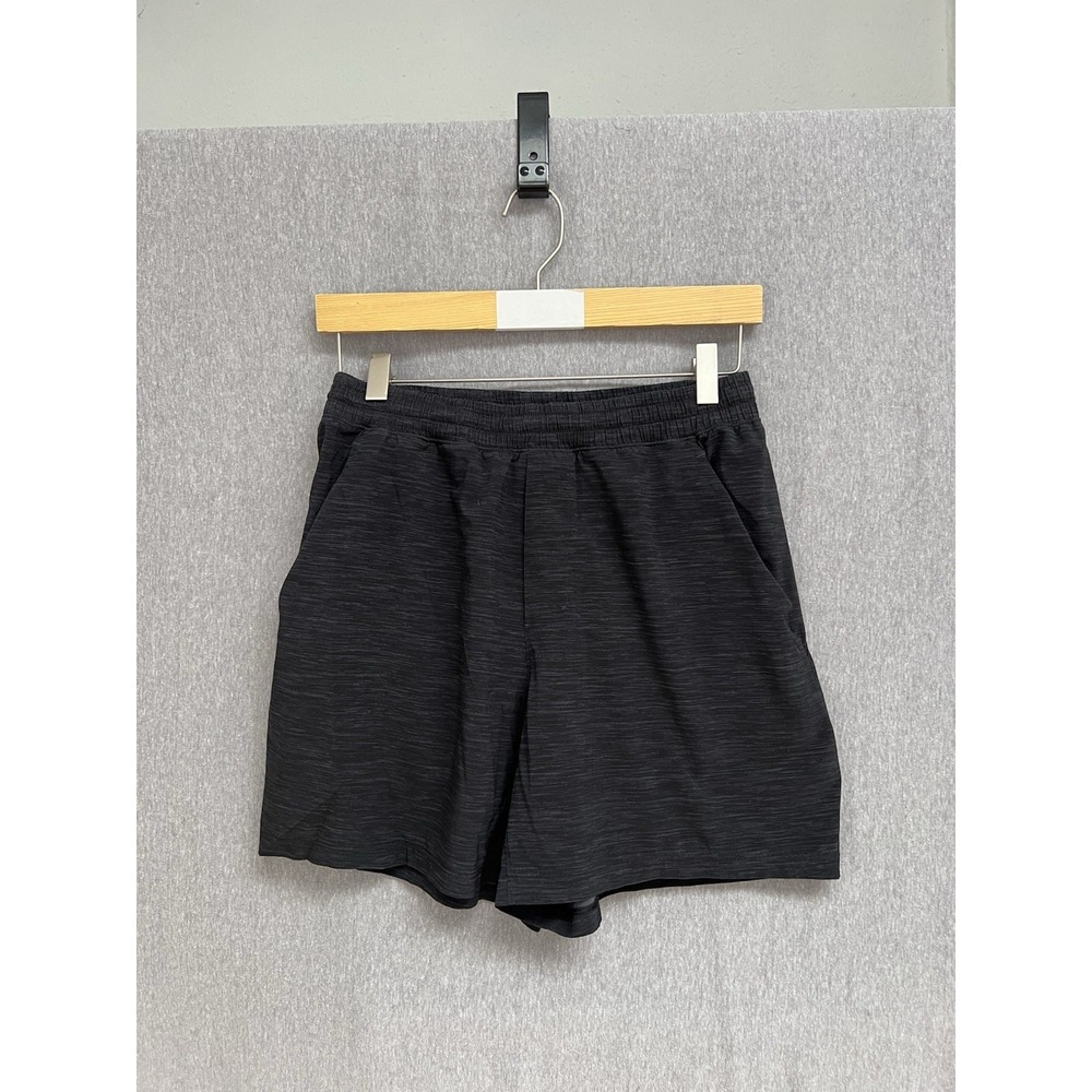 Lululemon Men's Pace Breaker Shorts 7" MEDIUM Linerless Black Gym Run